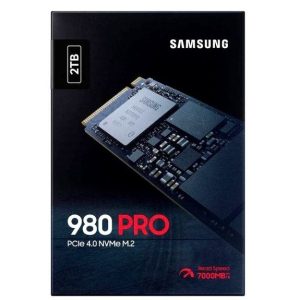 حافظه SSD اینترنال سامسونگ ظرفیت 2 ترابایت ا SAMSUNG 980 PRO 2TB PCIe Gen 4.0×4 NVMe M.2 2280 Internal SSD