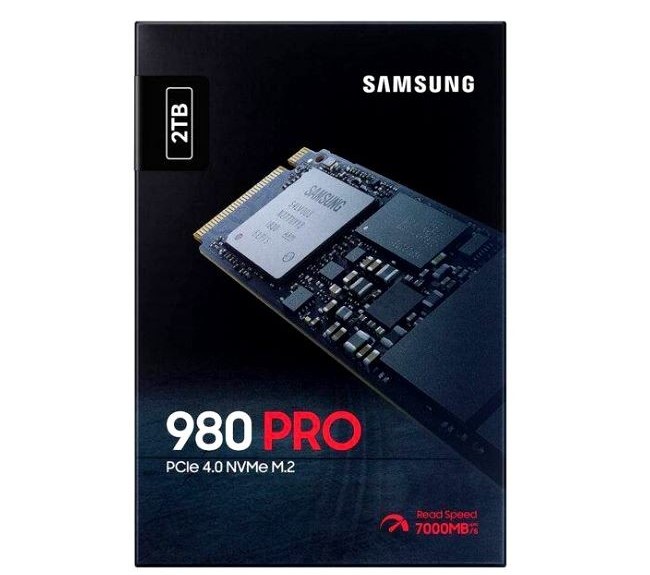 حافظه SSD اینترنال سامسونگ ظرفیت 2 ترابایت ا SAMSUNG 980 PRO 2TB PCIe Gen 4.0×4 NVMe M.2 2280 Internal SSD